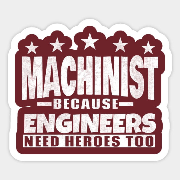 machinist Sticker by SpaceImagination